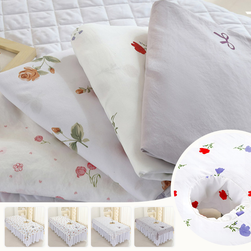 Spa Wellness Beauty - Drap de table de massage imprimé