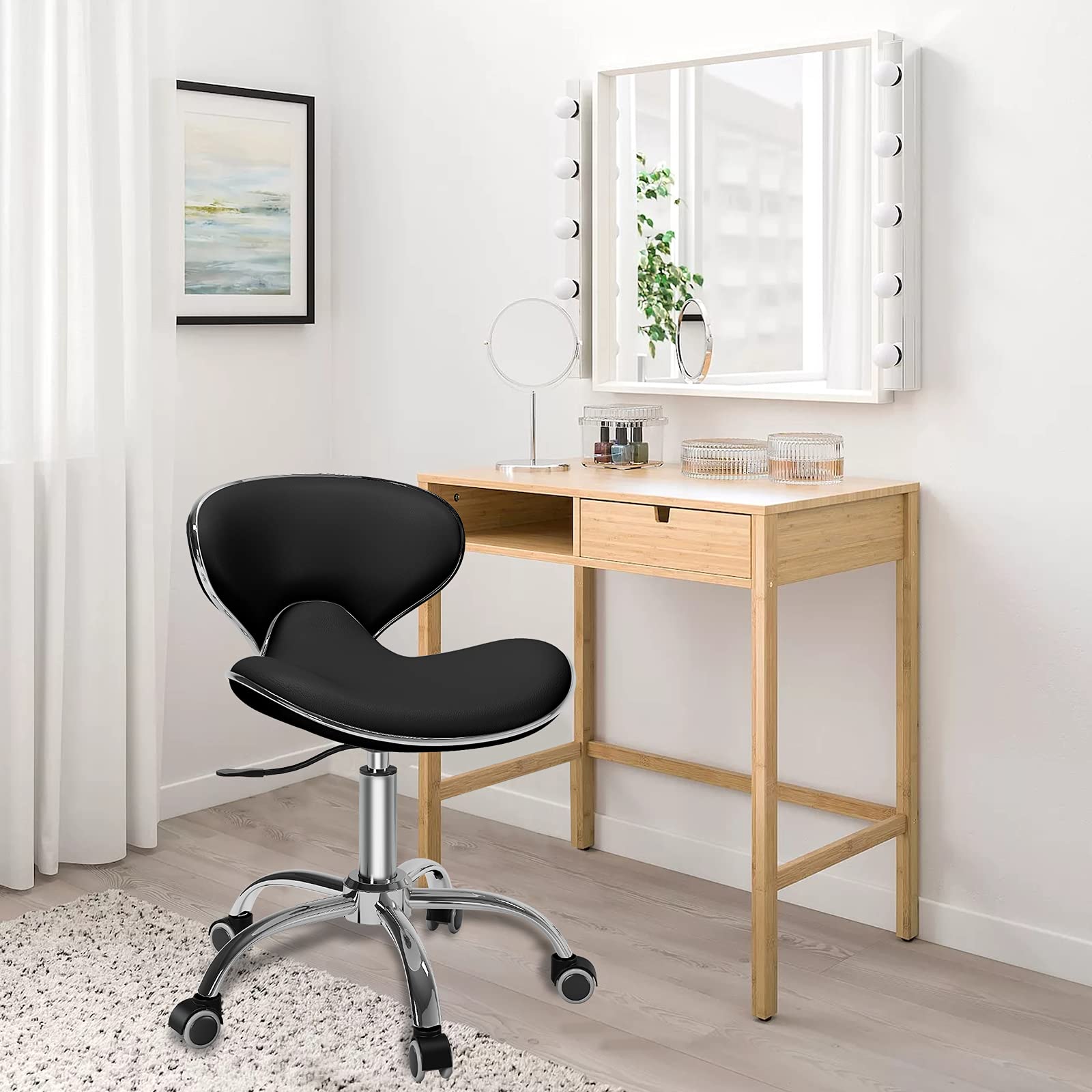 Tabouret roulant réglable poly - W Spa & Wellness avis et prix